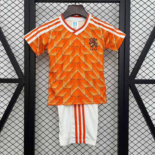 1988 Netherlands Home Retro Kids 16-28