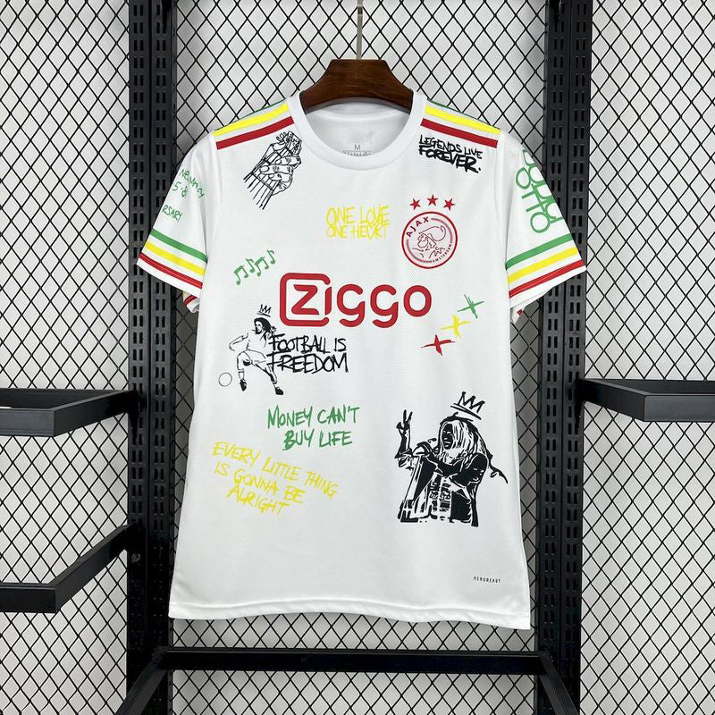 2025-26 Ajax Amsterdam Bob Marley 40th White