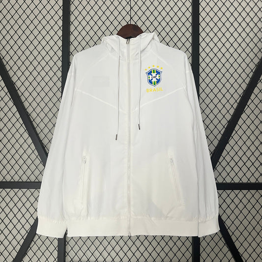 2024-25 Brazil White windbreaker