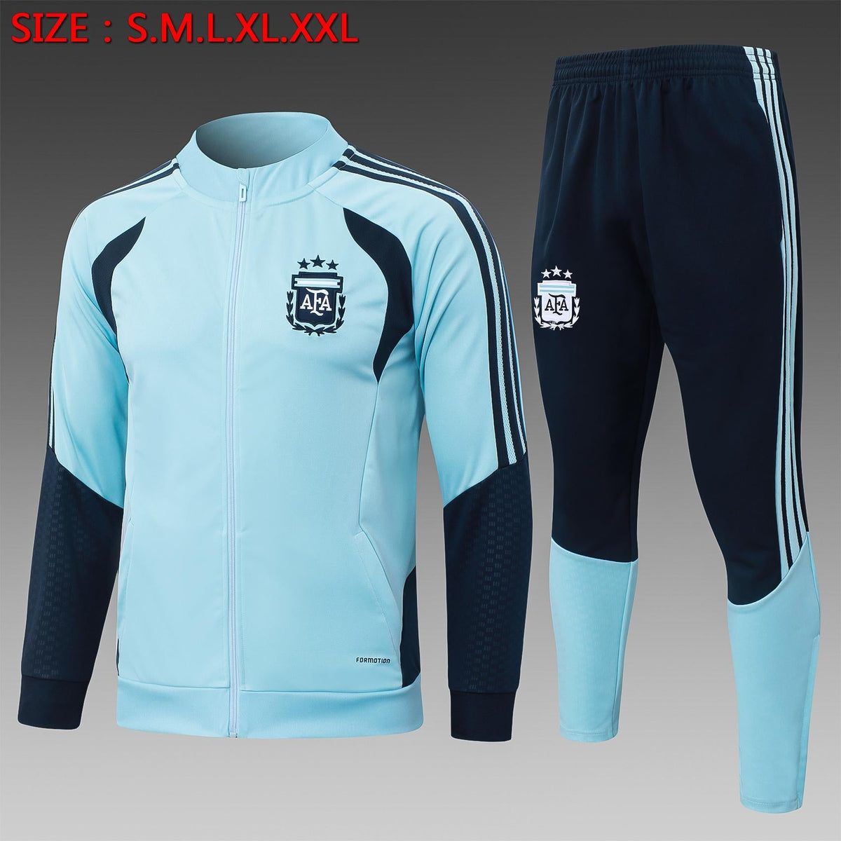2026 Argentina Tianlan long training suit S-2XL