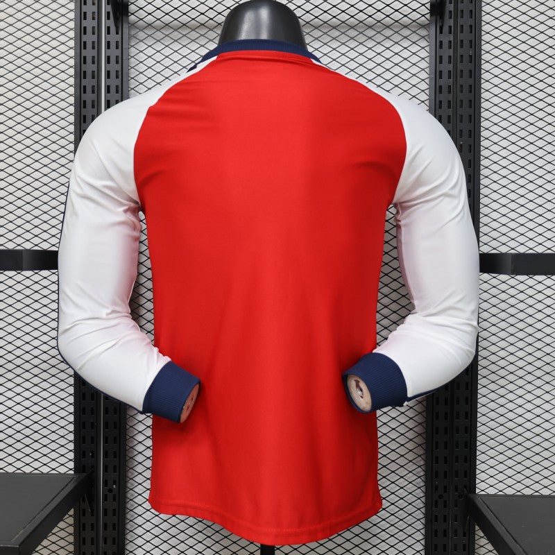 2026-27 Arsenal Originals Retro Red with White Long Sleeve Raglan Player S-3XL