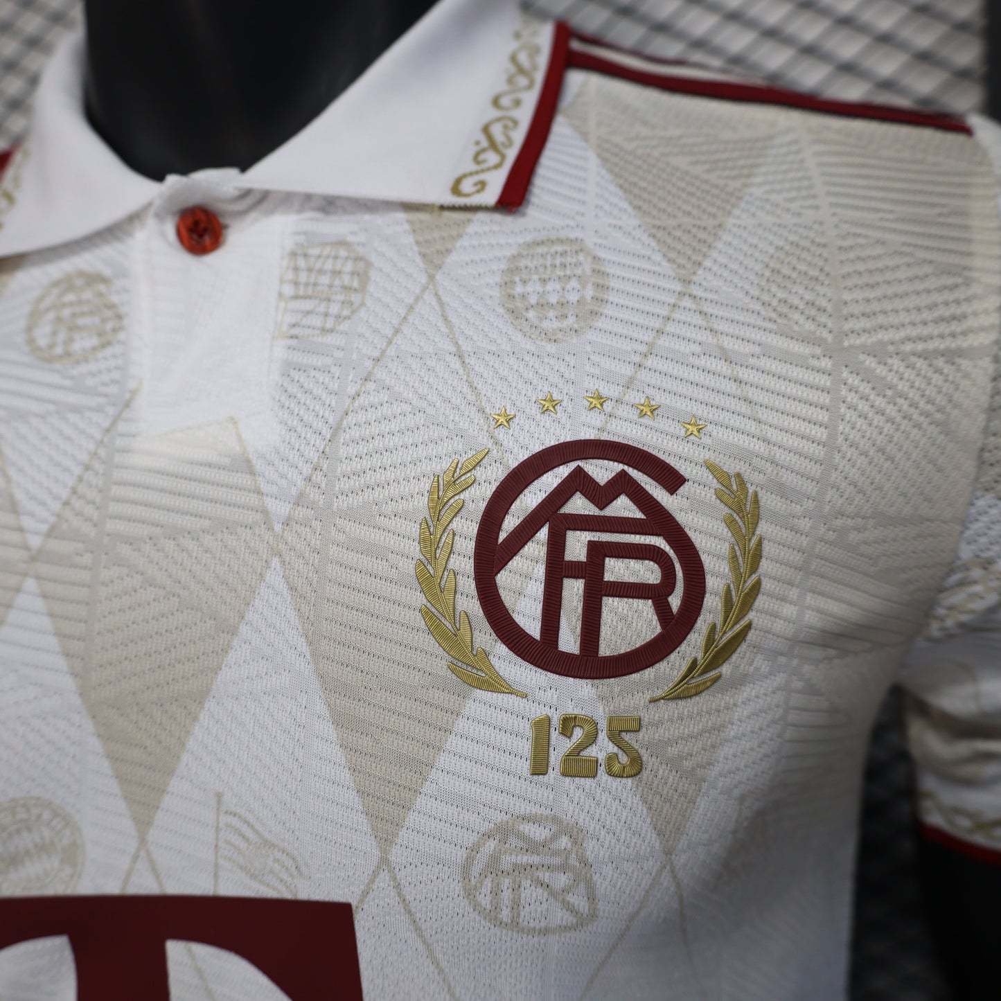 2025-26 Bayern Munich 125 Years White Polo Player