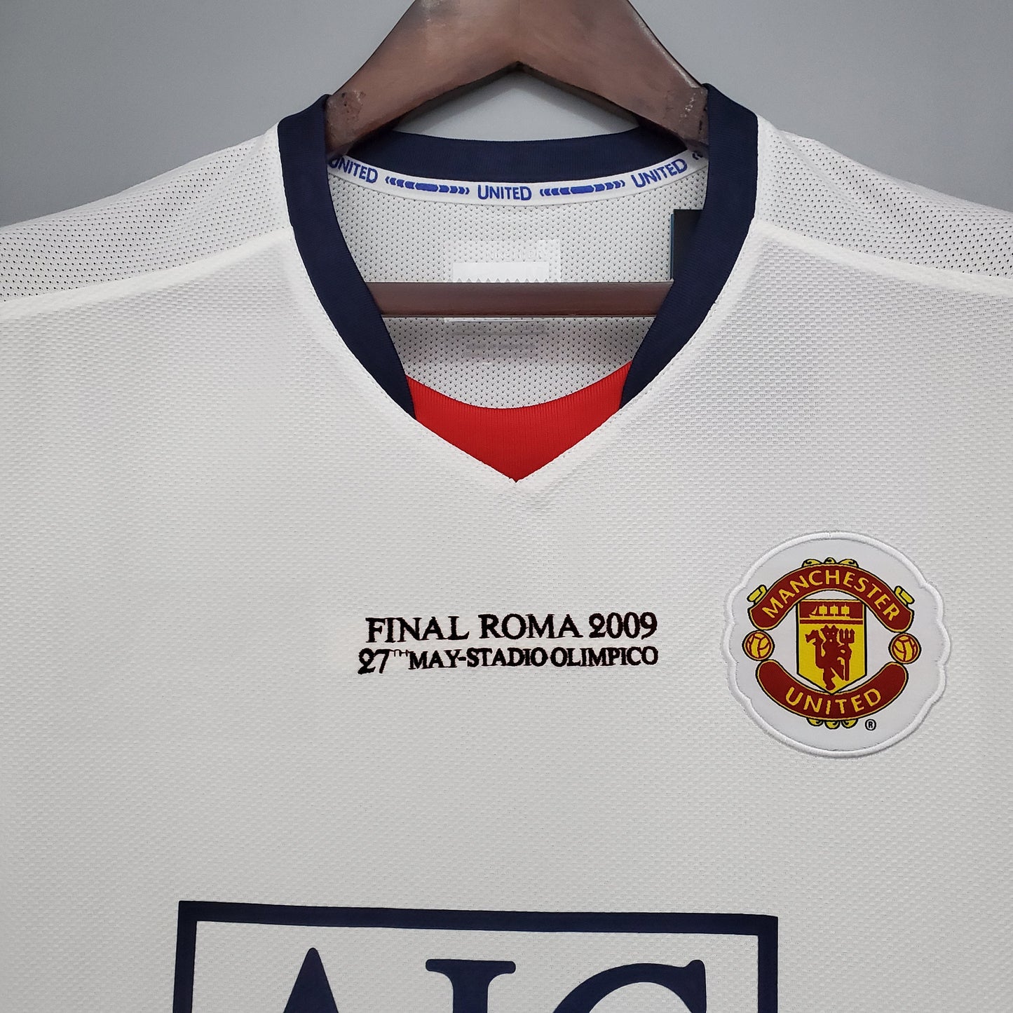 2008-09 Manchester United Champions League away white Retro