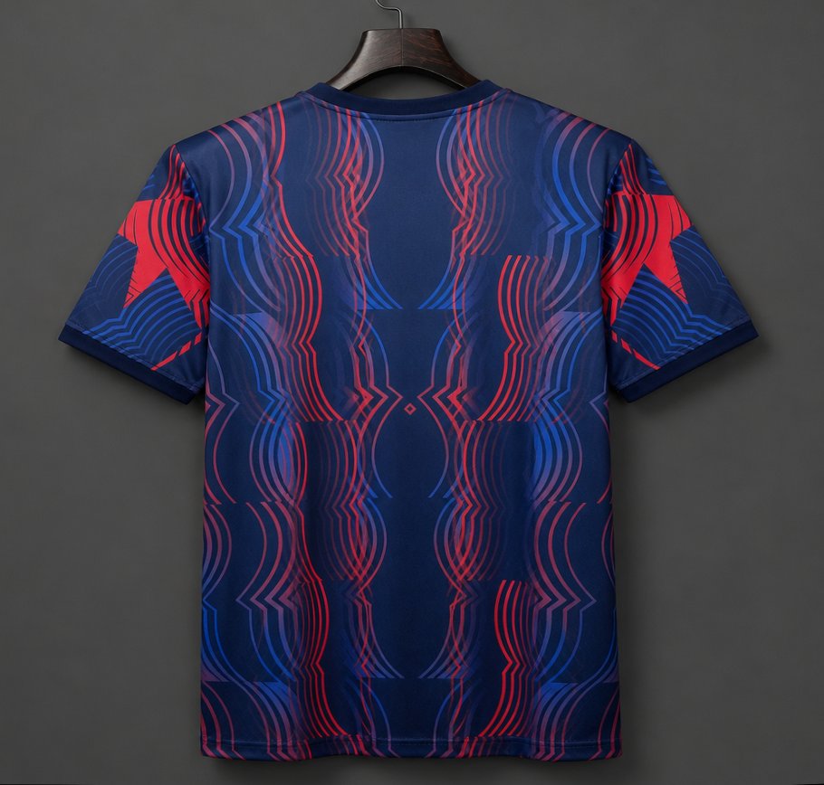 2026-27 Barcelona Pre-Match Dark Blue Red Gold S-2XL