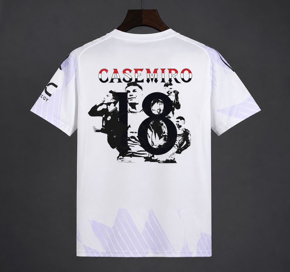 2026-27 Manchester United with Casemiro Special Edition Print White S-4XL