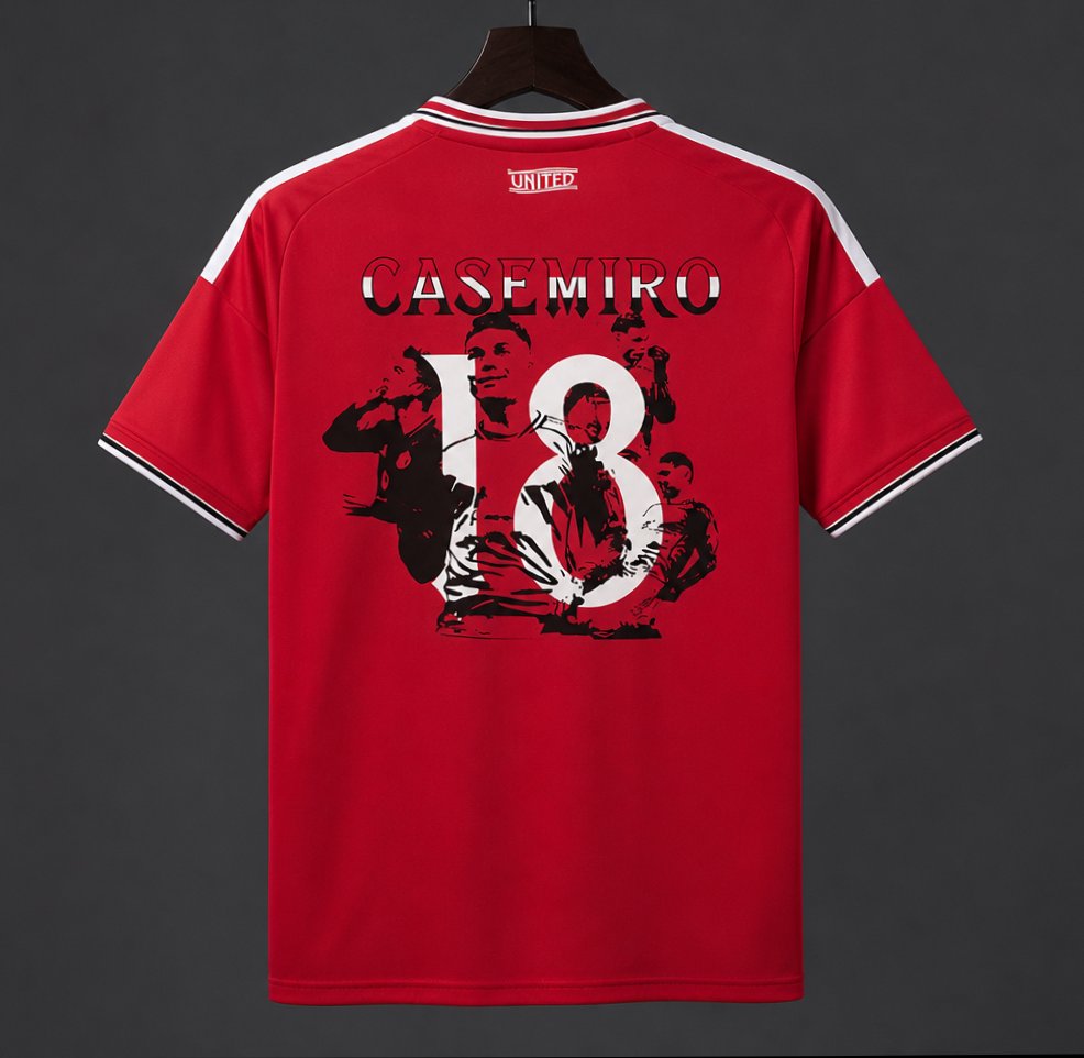 2026-27 Manchester United with Casemiro Special Edition Print Red S-4XL