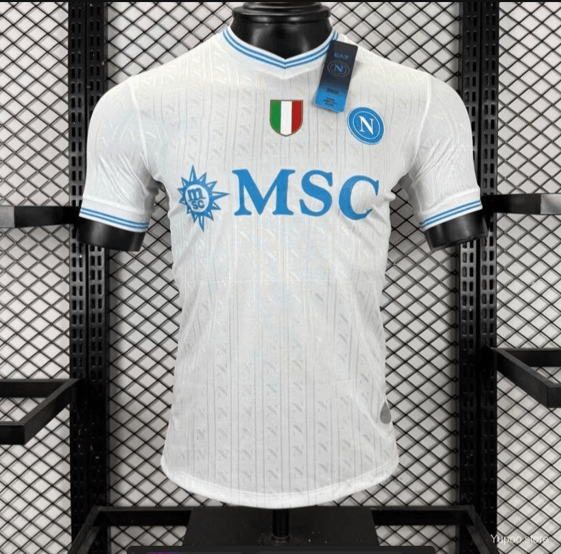 SSC Napoli Player Version Away Jersey 25/26 White