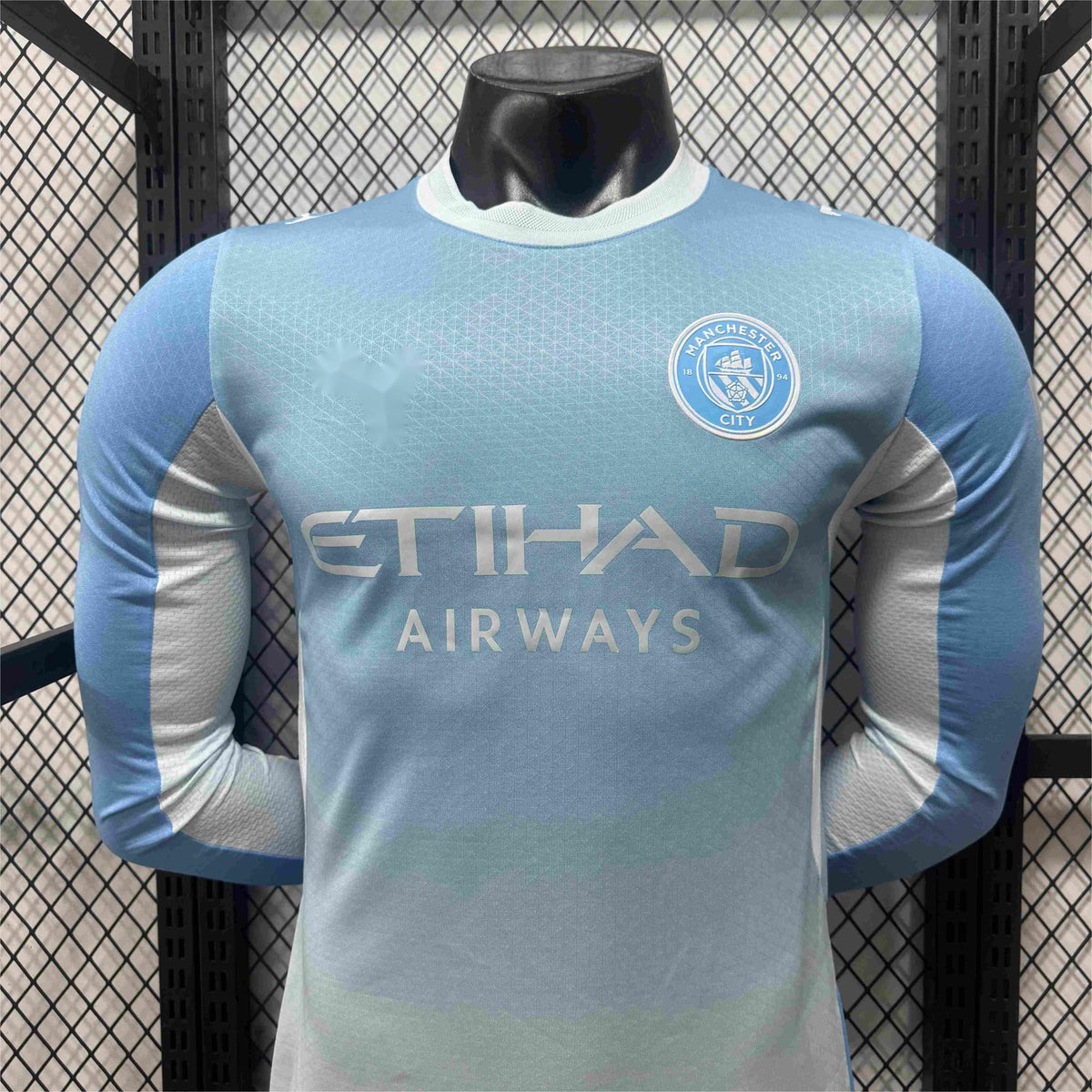 2026-27 Manchester City Home Long Sleeve Player S-3Xl