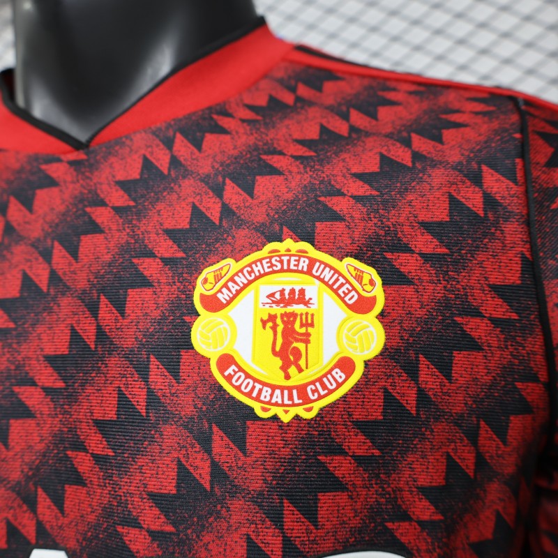 2026-27 Manchester United Red Vintage Remake Player S-3XL