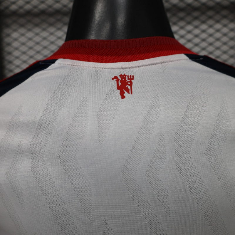 2026-27 Manchester United Navy White V-Panel Player S-3XL
