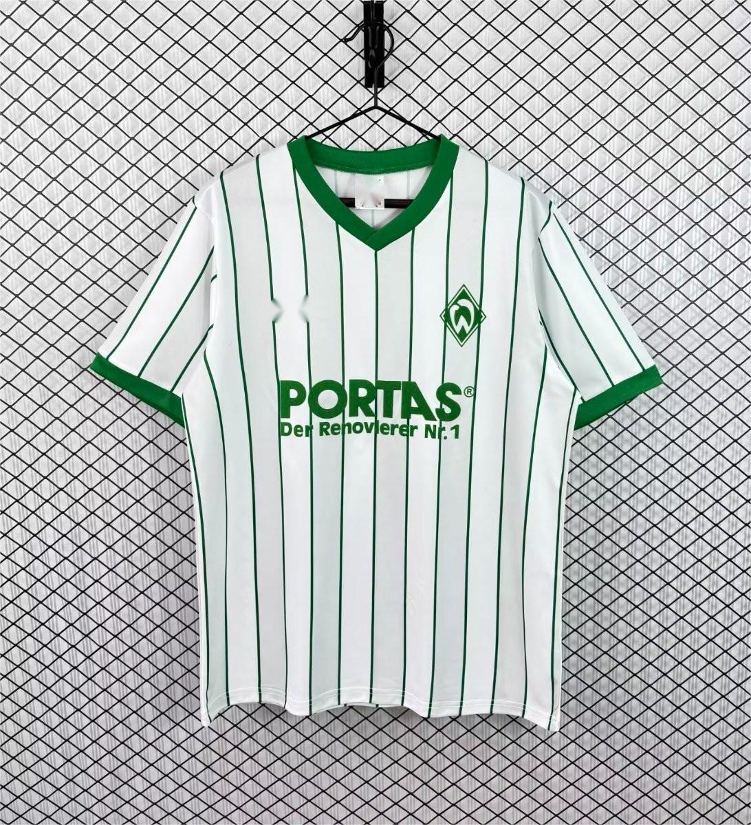 2026-27 Werder Bremen White Green Pinstripe Vintage Remake S-4XL