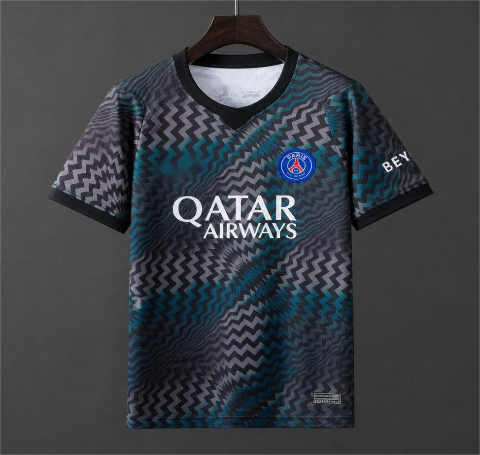 2026-27 Paris Goalkeeper BlackBlue Zigzag Pattern S-4XL