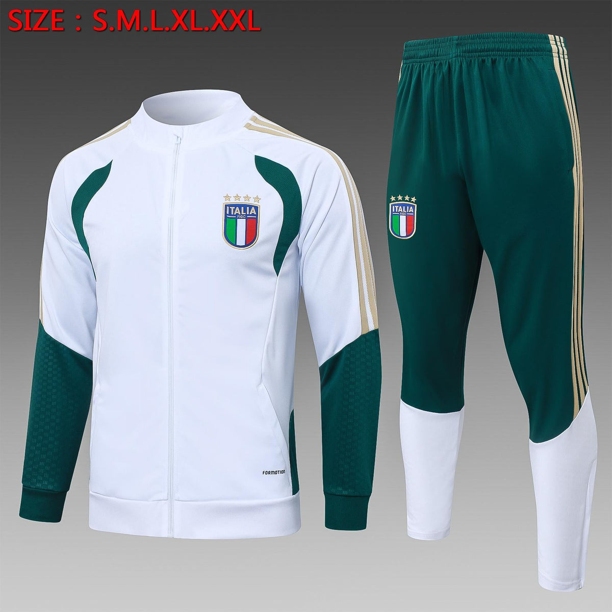 2026-27 Italy white Long Training Suit S-2XL