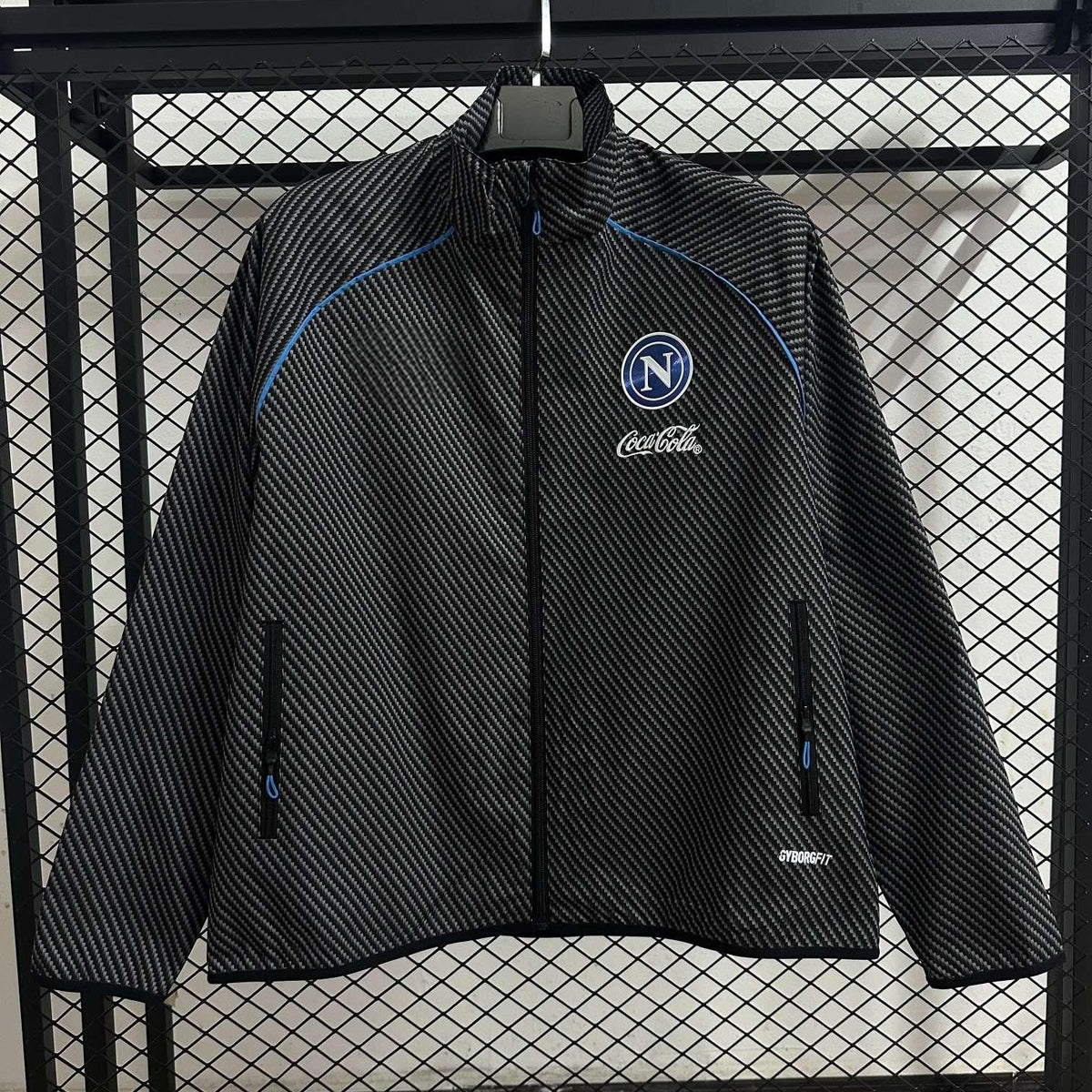 2026-27 Napoli Black Waterproof Windbreaker S-2XL