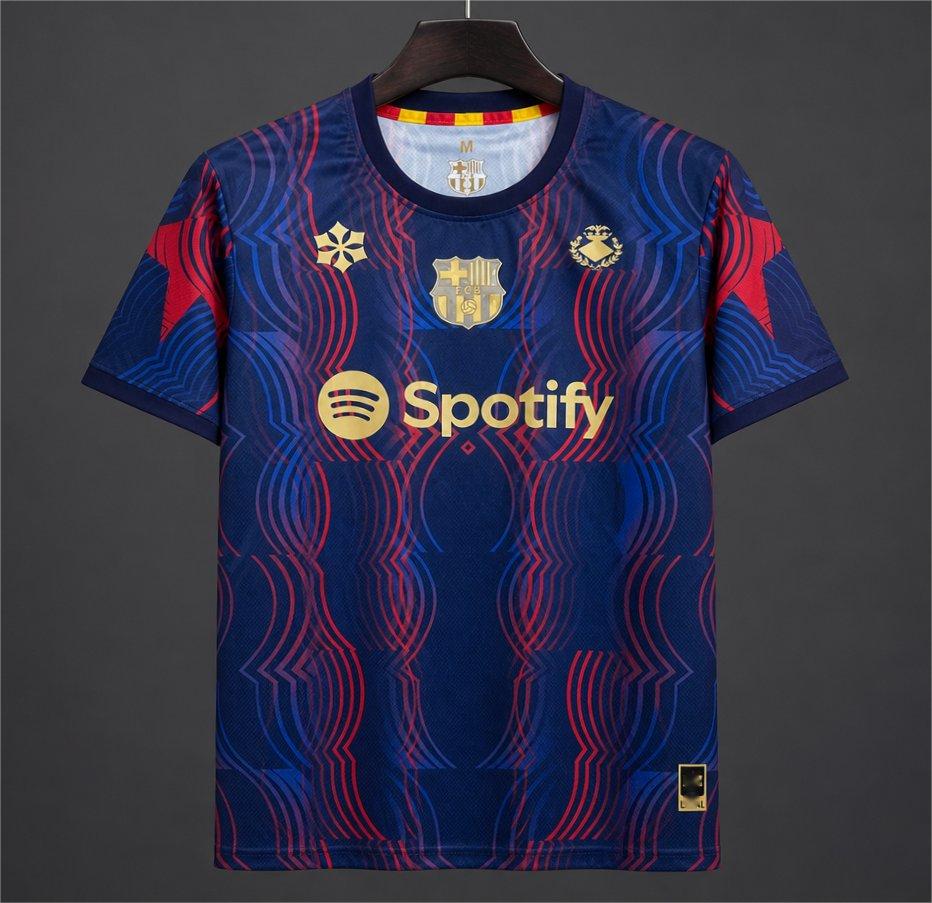 2026-27 Barcelona Pre-Match Dark Blue Red Gold S-2XL