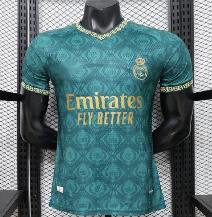 2026-27 Real Madrid Green Gold Special Edition Player S-2XL