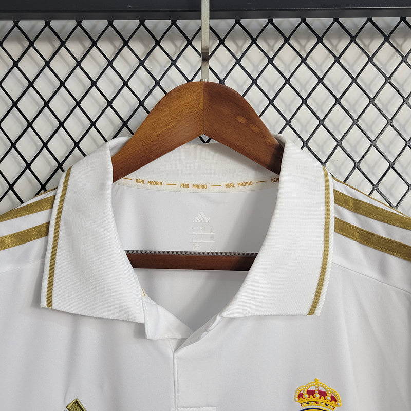 2011-12 Real Madrid Home Long Sleeve Retro