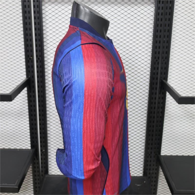 2026-27 Barcelona Home Long Sleeve Player S-2XL
