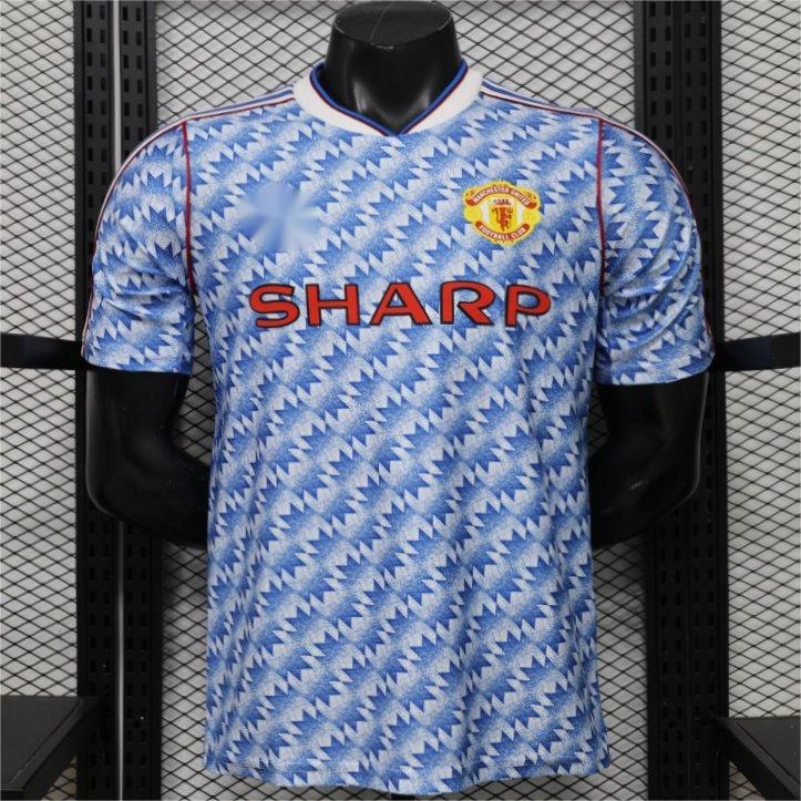 2026-27 Manchester United Blue Vintage Remake Player S-3XL