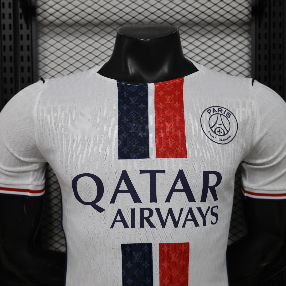 2026-27 Paris White Navy Red Stripe Special Player S-2XL