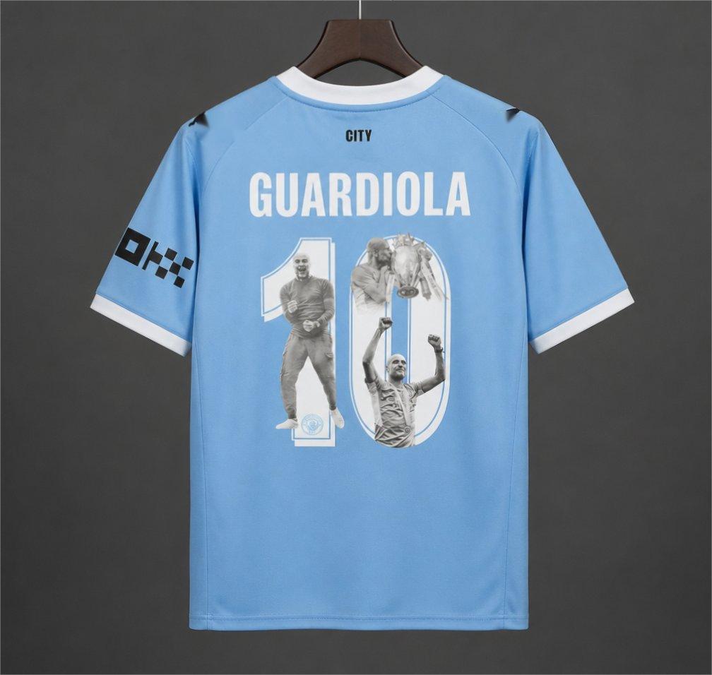 2026-27 Manchester City With Guardiola 10 Printing Special S-4XL