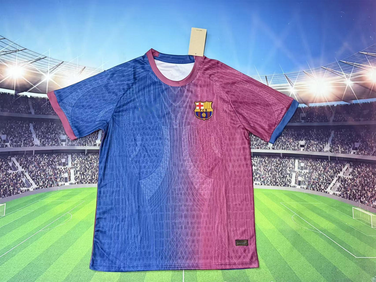 2026-27 Barcelona Special Edition Blue Pink Mosaic S-2XL