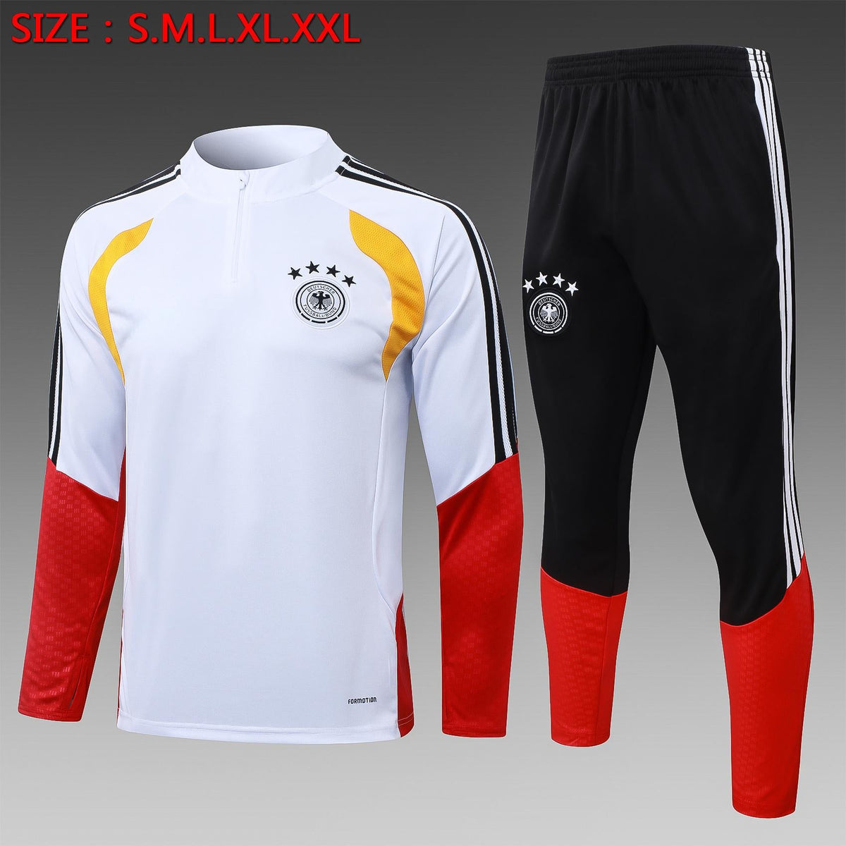 2026-27 Germany White Half-Zip Training Suit S-2XL