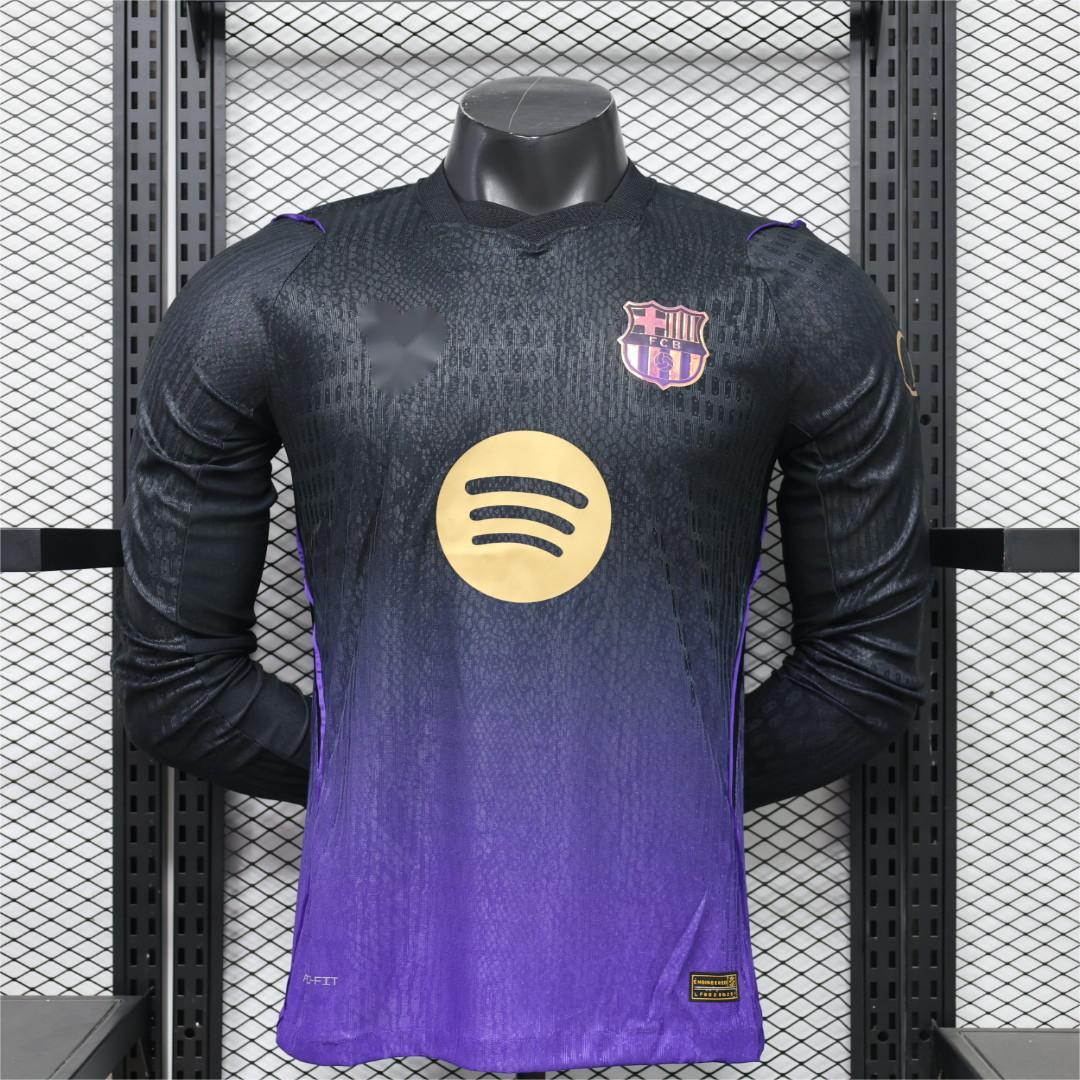 2026-27 Barcelona Away Long Sleeved Player S-3XL