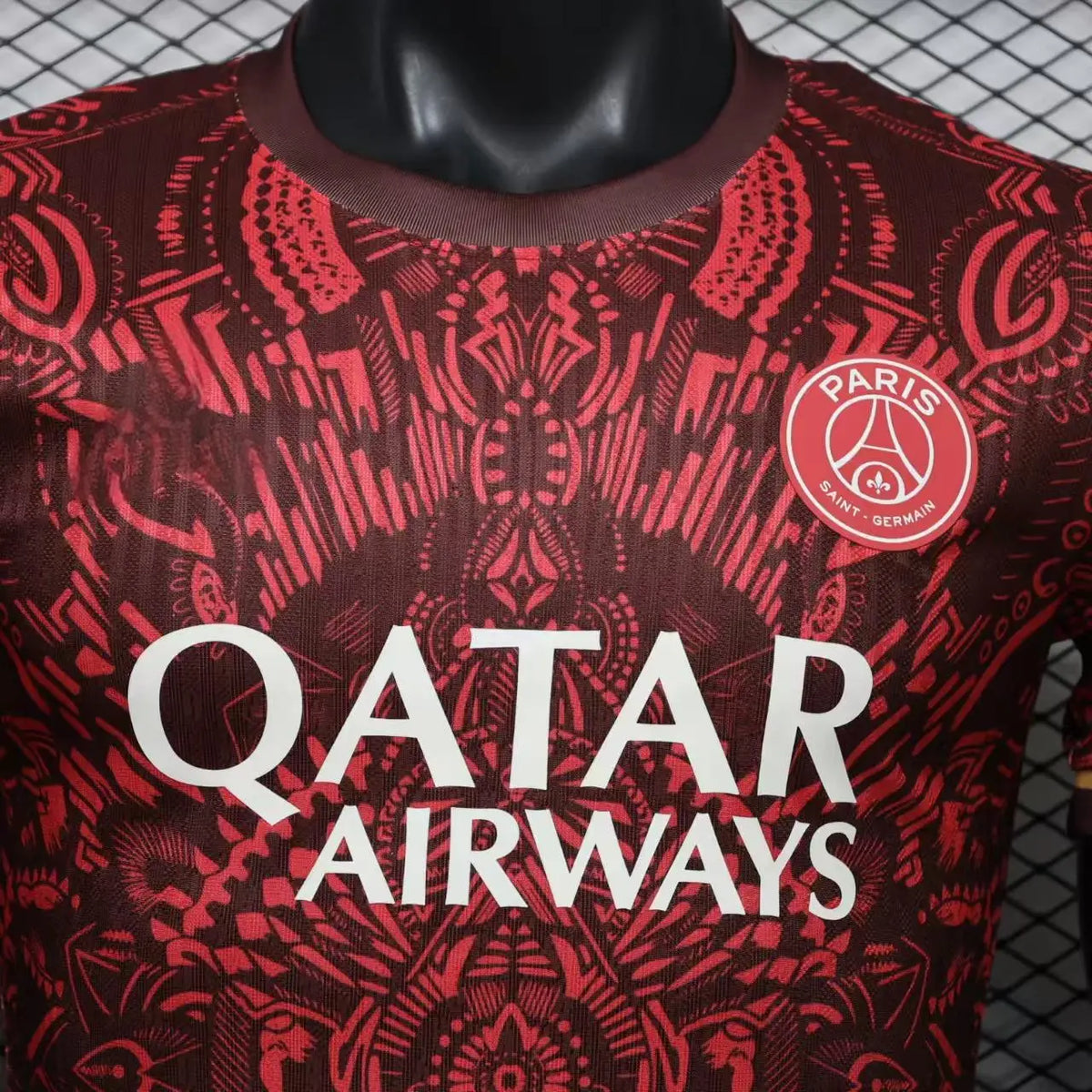 2026-27 Paris Dark Red with Tribal Pattern Special Player S-3XL
