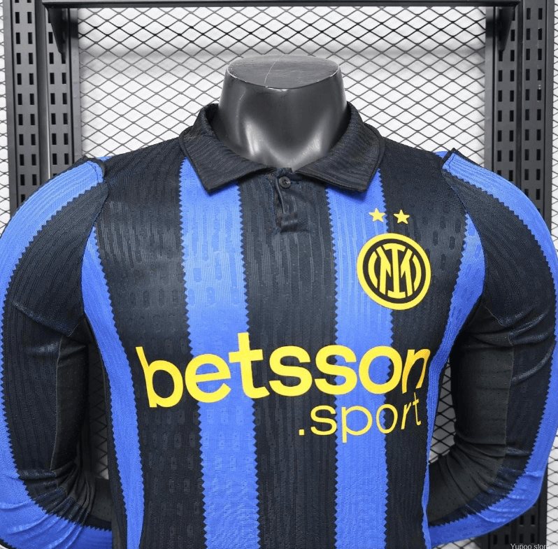 Inter Milan Home Long Sleeve Jersey for Players S-3XL