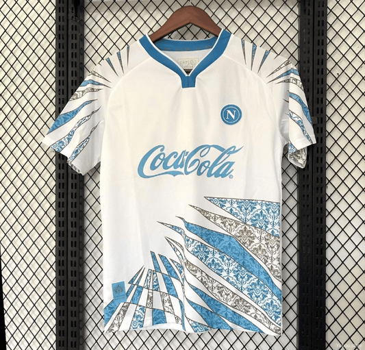 25/26 Napoli White Pre-Match Jersey for Fans