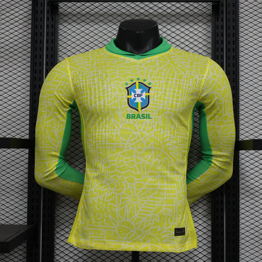 2024-25 Brazil Home Long Sleeves