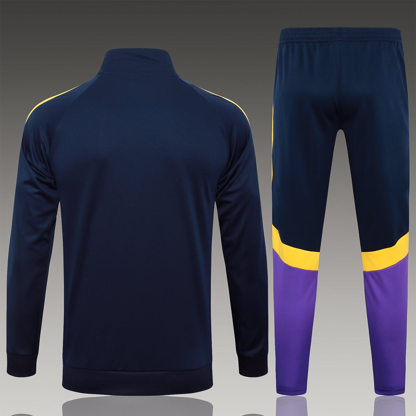 2024-25 Real Madrid Bule-Purple Training Suit Kit Long zipper