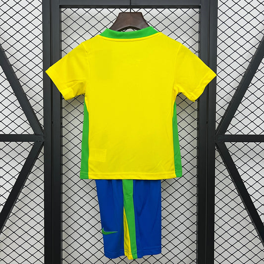 2025-26 Brazil Home KIDS SIZE 16-28