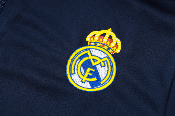 2024-25 Real Madrid Royal blue Training Suit Kit Long zipper