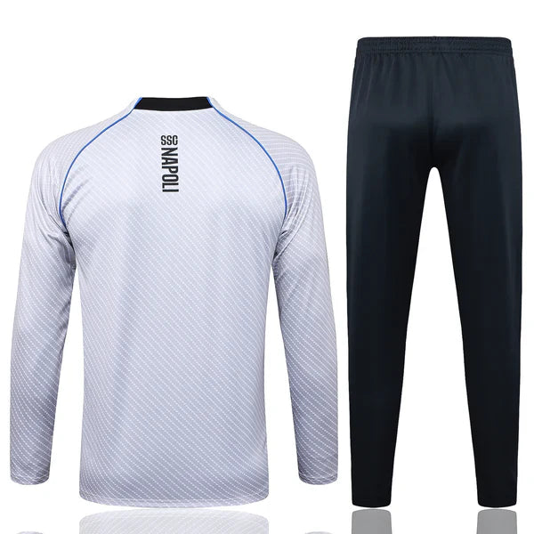 2025-26 Napoli light gray training suit Kids Size 10-18 TopKick shop