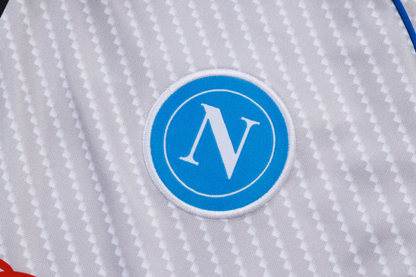 2025-26 Napoli light gray training suit Kids Size 10-18