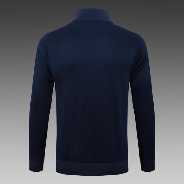 2024-25 Real Madrid Royal blue Training Suit Kit Long zipper