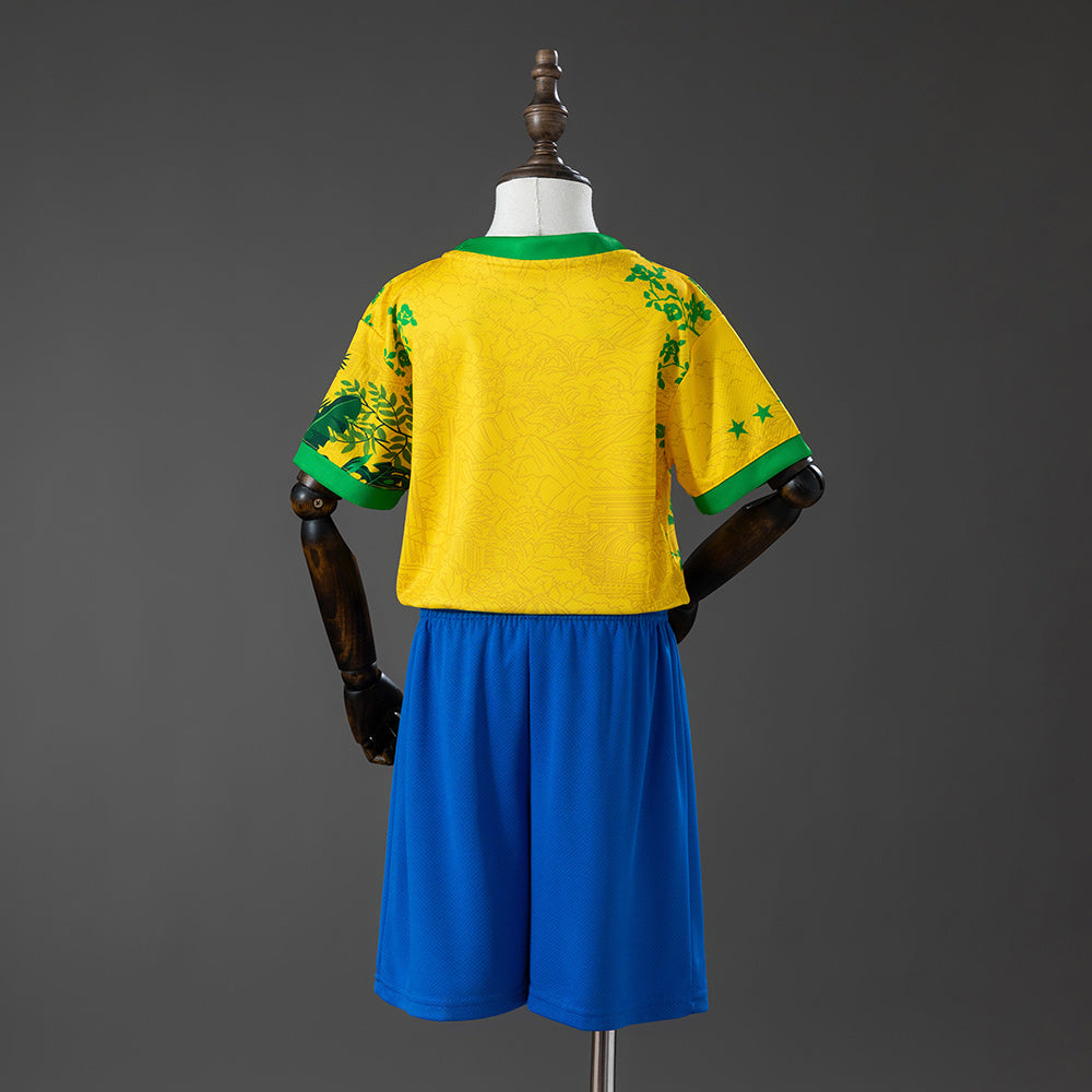 2026 Brazil Special Edition Kids Kit Jersey SIZE 16-28