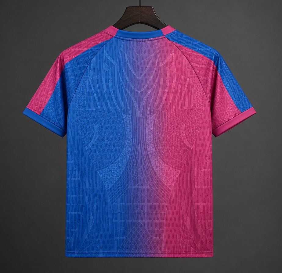 2026-27 Barcelona Special Edition Blue Pink Mosaic S-2XL