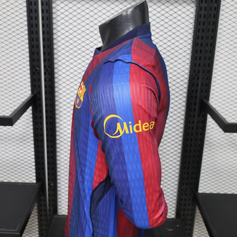 2026-27 Barcelona Home Long Sleeve Player S-2XL