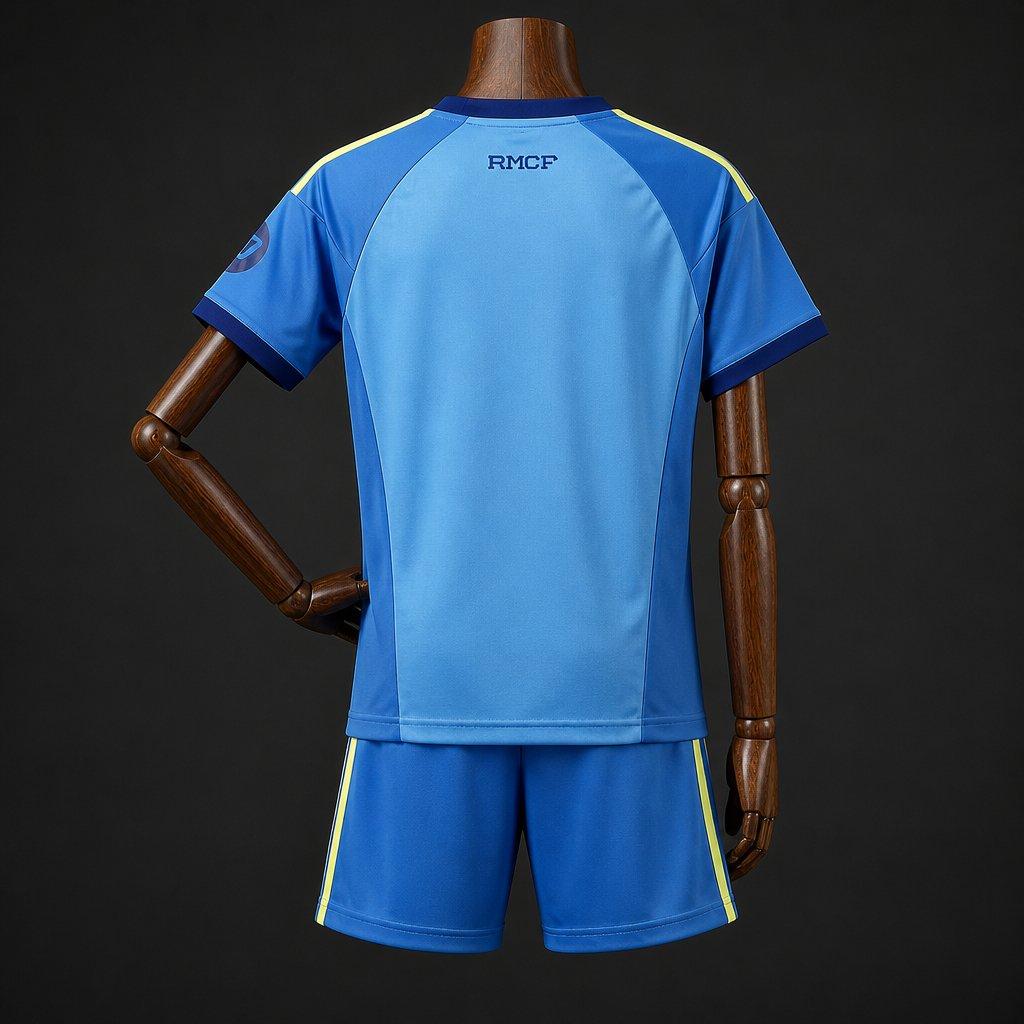 2026-27 Real Madrid Goalkeeper Blue Kids Size 16-28