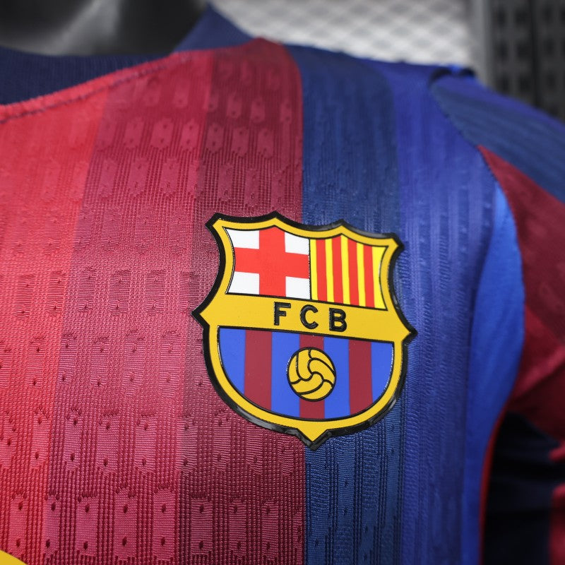 2026-27 Barcelona Home Long Sleeve Player S-2XL
