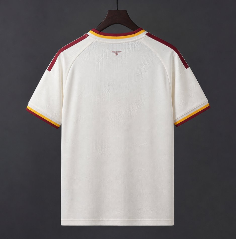 2026-27 Roma White No Sponsor S-4XL