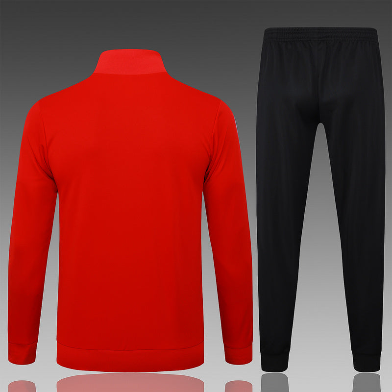 2025-26 Flamengo Red Adult long pull training suit