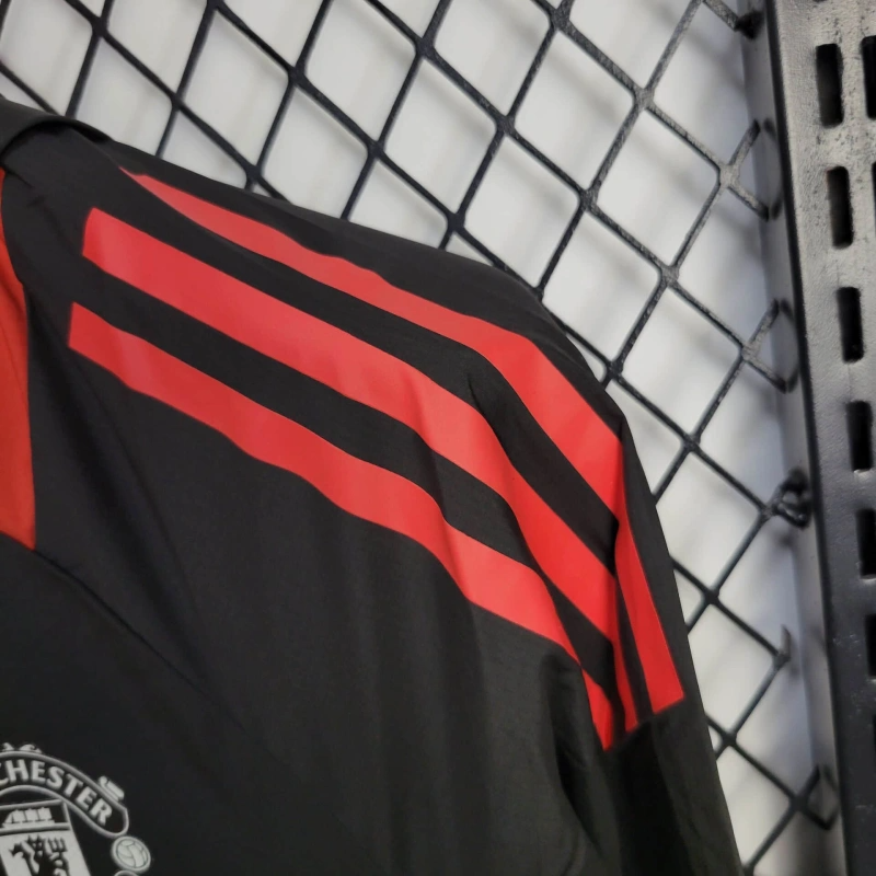 2025-26 Manchester United Black-Blue-Red Windbreaker