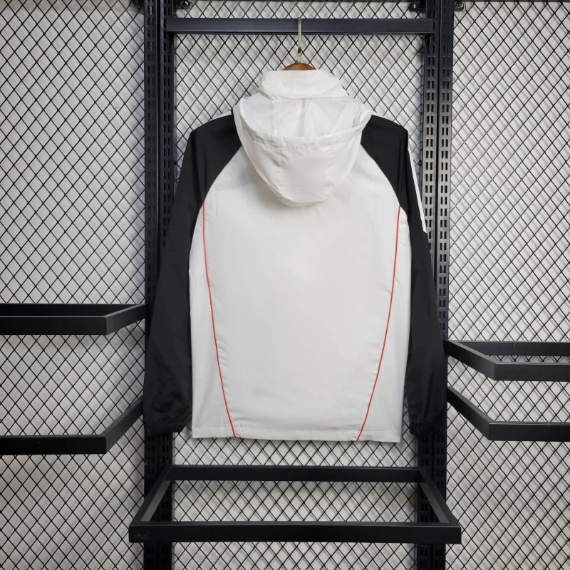 2025-26 Manchester United White Windbreaker