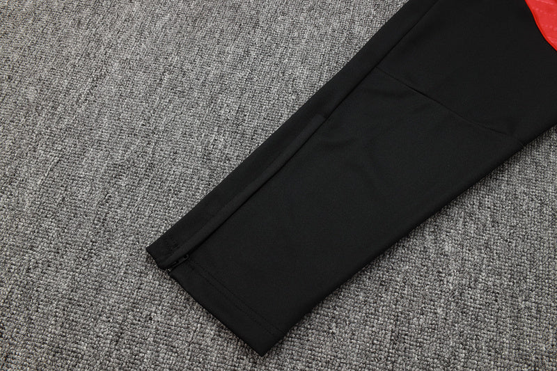 2025-26 Bayern Munich Black-White Adult long pull training suit