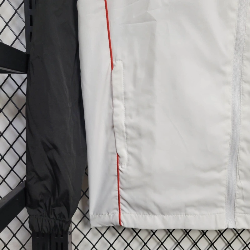 2025-26 Manchester United White Windbreaker