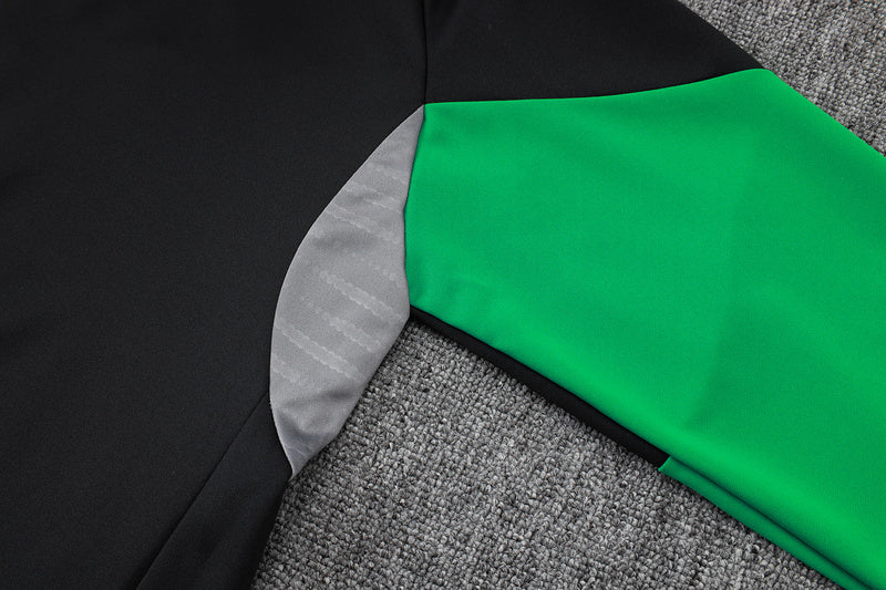 2025-26 Arsenal Black-Red-Green Adult long pull training suit